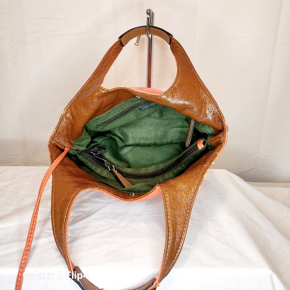 NINE WEST LEATHER SHOULDER HANDBAG - Picture 6 of 6